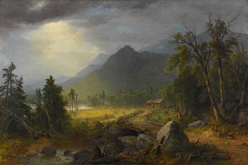 Asher Brown Durand Wilderness Norge oil painting art